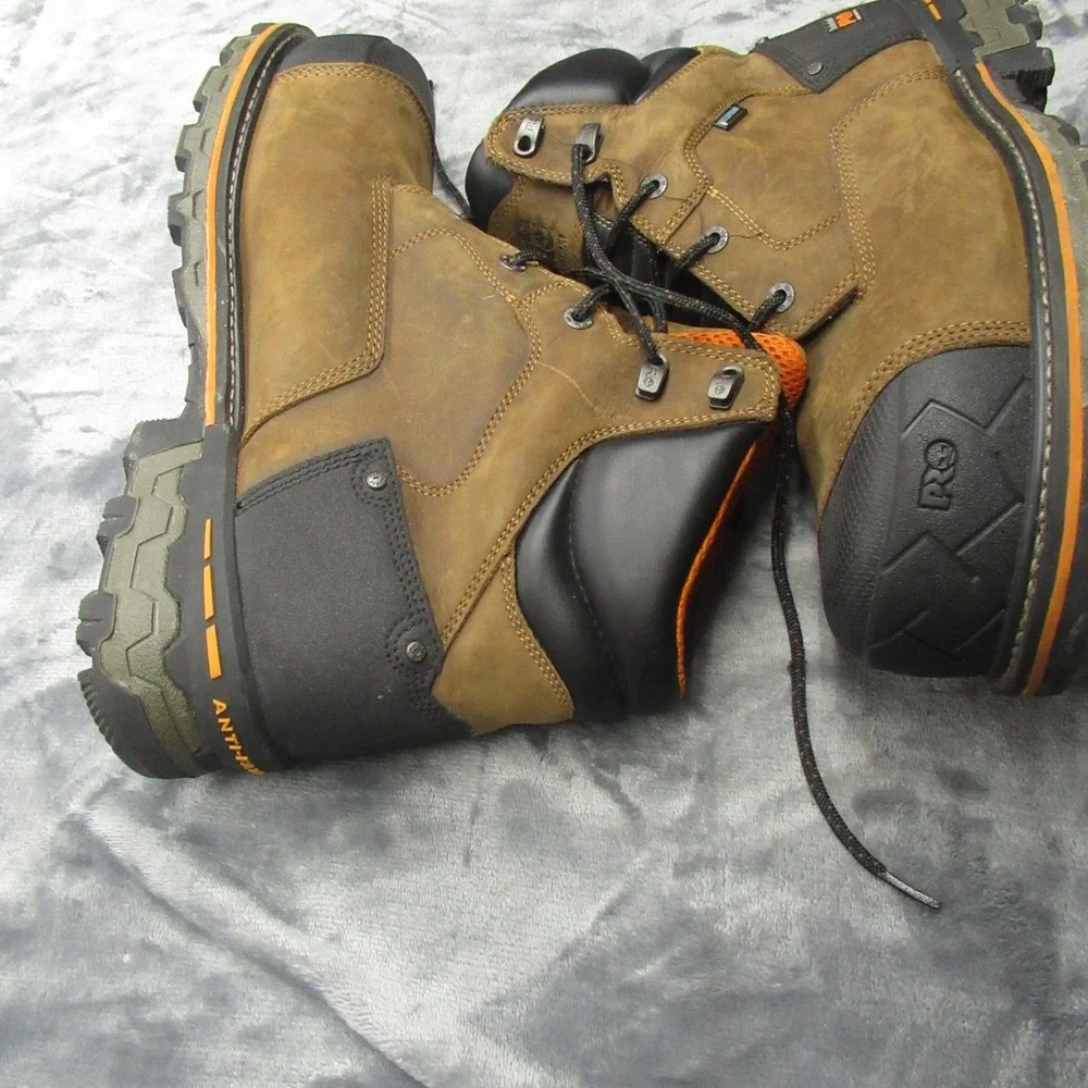 Timberland PRO Work Boots Men 15 Wide Brwn‎ Waterproof Composite Toe Boondock 6